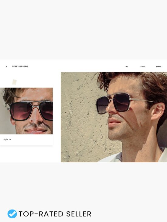 Retro Square Polarized Sunglasses Classic Alloy Frame Unisex Vintage Aviator
